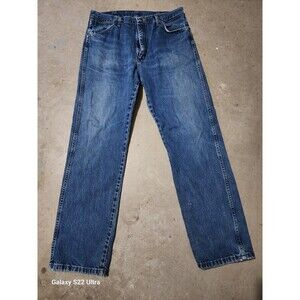 Wranglers Mens Cowboy Cut Jeans, Size 35x32, Medium Wash